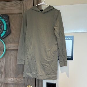 Forever 21 Olive Green Hoodie Dress